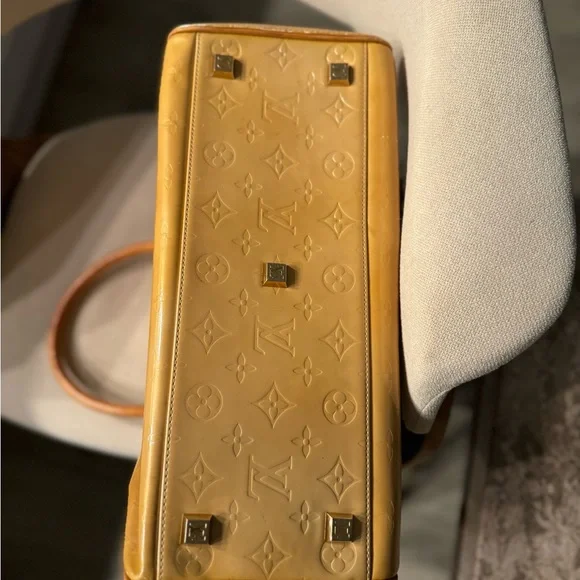 🌺⚜️New Listing-Louis Vuitton Gold Vernis Thompson Square Tote⚜️⚜️ - Picture 5 of 13